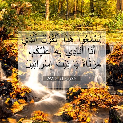 Picture 07 - عَامُوس 5:1 AVD - اِسْمَعُوا هَذَا - Bible Verse Picture