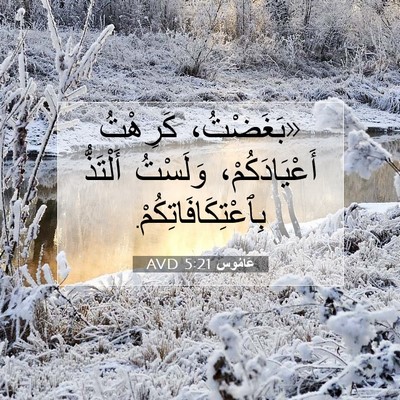 Picture 07 - عَامُوس 5:21 AVD - «بَغَضْتُ، كَرِهْتُ - Bible Verse Picture