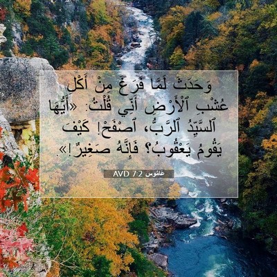 Picture 07 - عَامُوس 7:2 AVD - وَحَدَثَ لَمَّا فَرَغَ - Bible Verse Picture