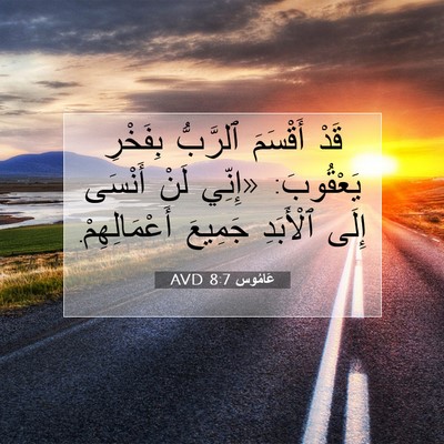 Picture 07 - عَامُوس 8:7 AVD - قَدْ أَقْسَمَ ٱلرَّبُّ - Bible Verse Picture