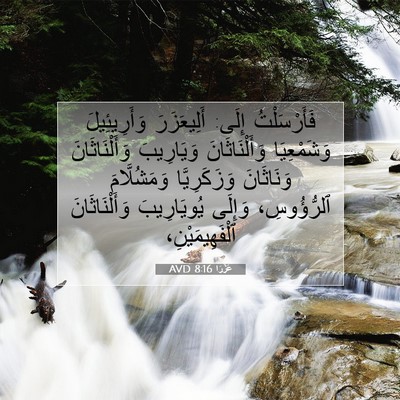 Picture 07 - عَزْرَا 8:16 AVD - فَأَرْسَلْتُ إِلَى: - Bible Verse Picture
