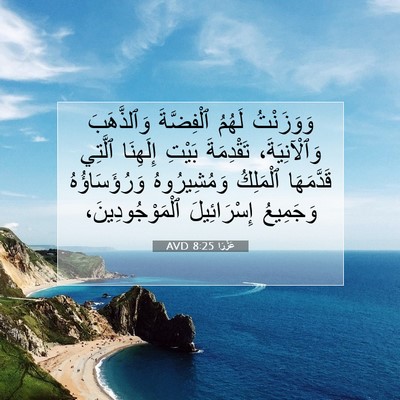 Picture 07 - عَزْرَا 8:25 AVD - وَوَزَنْتُ لَهُمُ - Bible Verse Picture