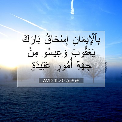 Picture 07 - عِبرانِيّين 11:20 AVD - بِٱلْإِيمَانِ إِسْحَاقُ - Bible Verse Picture