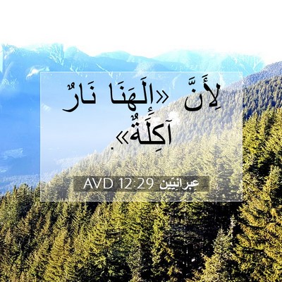 Picture 07 - عِبرانِيّين 12:29 AVD - لِأَنَّ «إِلَهَنَا نَارٌ - Bible Verse Picture