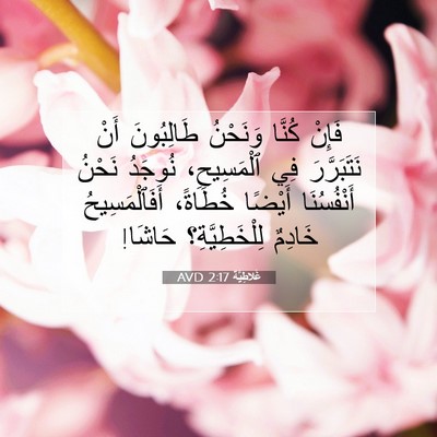 Picture 07 - غَلاطِيَّة 2:17 AVD - فَإِنْ كُنَّا وَنَحْنُ - Bible Verse Picture