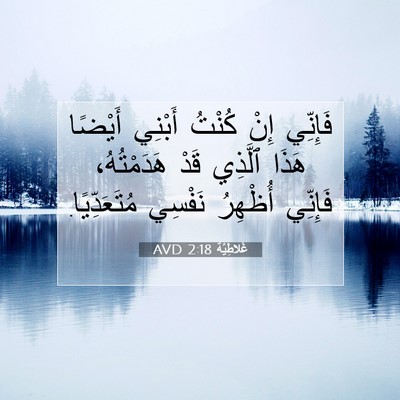 Picture 07 - غَلاطِيَّة 2:18 AVD - فَإِنِّي إِنْ كُنْتُ - Bible Verse Picture