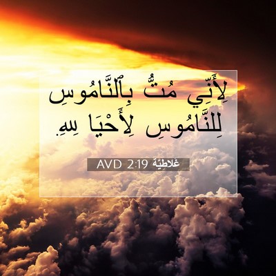 Picture 07 - غَلاطِيَّة 2:19 AVD - لِأَنِّي مُتُّ - Bible Verse Picture