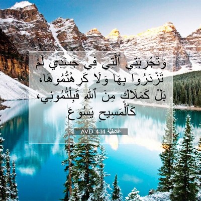 Picture 07 - غَلاطِيَّة 4:14 AVD - وَتَجْرِبَتِي ٱلَّتِي فِي - Bible Verse Picture