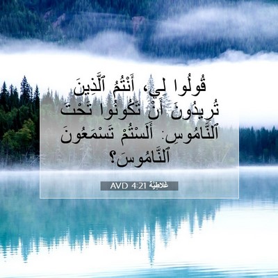 Picture 07 - غَلاطِيَّة 4:21 AVD - قُولُوا لِي، أَنْتُمُ - Bible Verse Picture