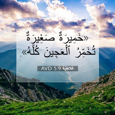 Picture 07 - غَلاطِيَّة 5:9 AVD - «خَمِيرَةٌ صَغِيرَةٌ - Bible Verse Picture