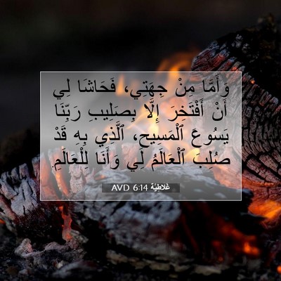 Picture 07 - غَلاطِيَّة 6:14 AVD - وَأَمَّا مِنْ جِهَتِي، - Bible Verse Picture
