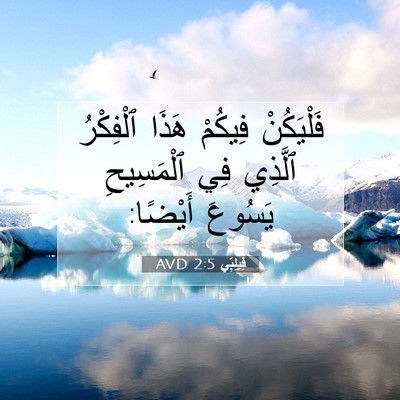 Picture 07 - فِيلِبِّي 2:5 AVD - فَلْيَكُنْ فِيكُمْ هَذَا - Bible Verse Picture