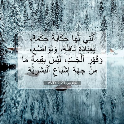 Picture 07 - كُولُوسِي 2:23 AVD - ٱلَّتِي لَهَا حِكَايَةُ - Bible Verse Picture