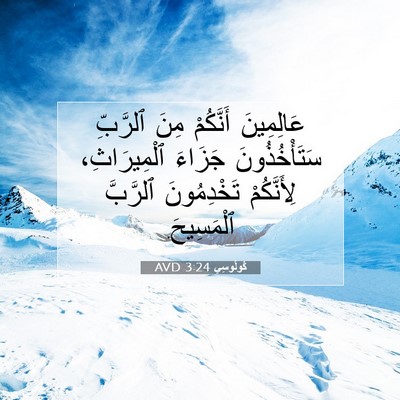 Picture 07 - كُولُوسِي 3:24 AVD - عَالِمِينَ أَنَّكُمْ مِنَ - Bible Verse Picture