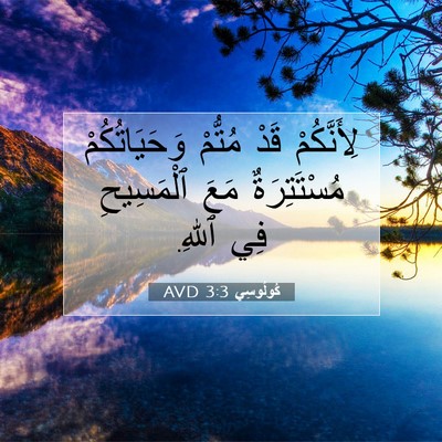 Picture 07 - كُولُوسِي 3:3 AVD - لِأَنَّكُمْ قَدْ مُتُّمْ - Bible Verse Picture