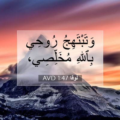 Picture 07 - لُوقا 1:47 AVD - وَتَبْتَهِجُ رُوحِي - Bible Verse Picture