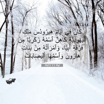 Picture 07 - لُوقا 1:5 AVD - كَانَ فِي أَيَّامِ - Bible Verse Picture