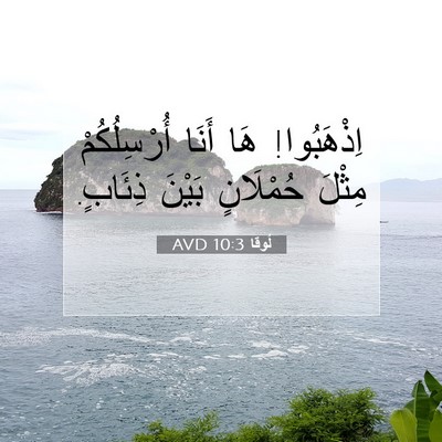 Picture 07 - لُوقا 10:3 AVD - اِذْهَبُوا! هَا أَنَا - Bible Verse Picture