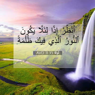 Picture 07 - لُوقا 11:35 AVD - اُنْظُرْ إِذًا لِئَلَّا - Bible Verse Picture