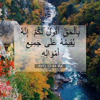 Picture 07 - لُوقا 12:44 AVD - بِٱلْحَقِّ أَقُولُ لَكُمْ: - Bible Verse Picture