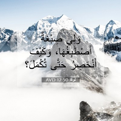 Picture 07 - لُوقا 12:50 AVD - وَلِي صِبْغَةٌ - Bible Verse Picture