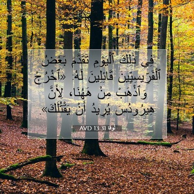 Picture 07 - لُوقا 13:31 AVD - فِي ذَلِكَ ٱلْيَوْمِ - Bible Verse Picture