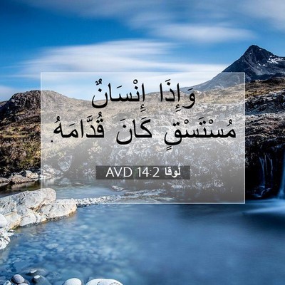 Picture 07 - لُوقا 14:2 AVD - وَإِذَا إِنْسَانٌ - Bible Verse Picture