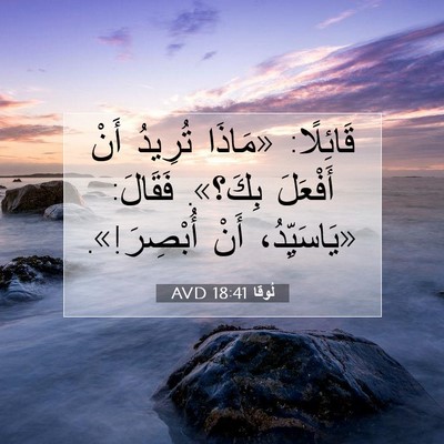 Picture 07 - لُوقا 18:41 AVD - قَائِلًا: «مَاذَا تُرِيدُ - Bible Verse Picture