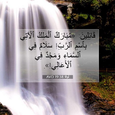 Picture 07 - لُوقا 19:38 AVD - قَائِلِينَ: «مُبَارَكٌ - Bible Verse Picture