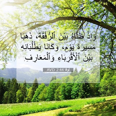 Picture 07 - لُوقا 2:44 AVD - وَإِذْ ظَنَّاهُ بَيْنَ - Bible Verse Picture