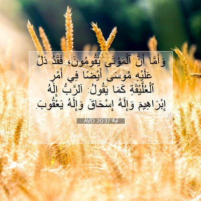 Picture 07 - لُوقا 20:37 AVD - وَأَمَّا أَنَّ ٱلْمَوْتَى - Bible Verse Picture
