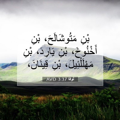 Picture 07 - لُوقا 3:37 AVD - بْنِ مَتُوشَالَحَ، بْنِ - Bible Verse Picture