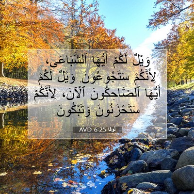 Picture 07 - لُوقا 6:25 AVD - وَيْلٌ لَكُمْ أَيُّهَا - Bible Verse Picture