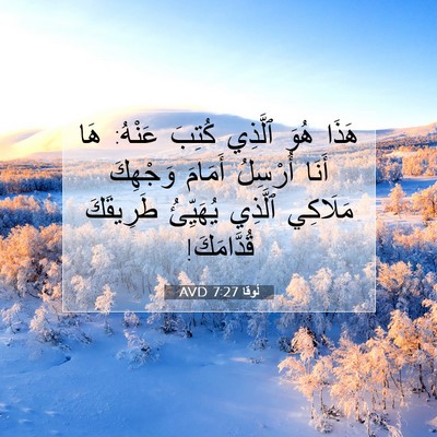 Picture 07 - لُوقا 7:27 AVD - هَذَا هُوَ ٱلَّذِي كُتِبَ - Bible Verse Picture