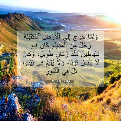 Picture 07 - لُوقا 8:27 AVD - وَلَمَّا خَرَجَ إِلَى - Bible Verse Picture