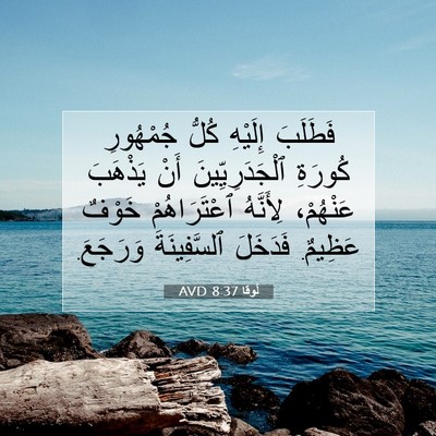 Picture 07 - لُوقا 8:37 AVD - فَطَلَبَ إِلَيْهِ كُلُّ - Bible Verse Picture
