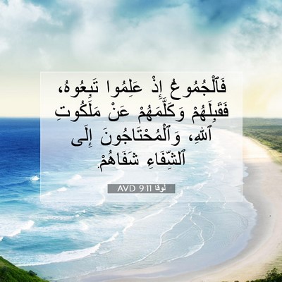 Picture 07 - لُوقا 9:11 AVD - فَٱلْجُمُوعُ إِذْ - Bible Verse Picture