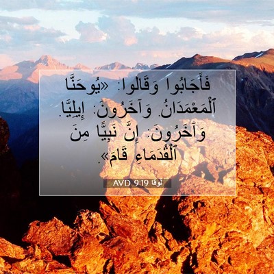Picture 07 - لُوقا 9:19 AVD - فَأَجَابُوا وَقَالوا: - Bible Verse Picture