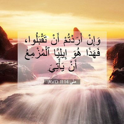 Picture 07 - مَتَّى 11:14 AVD - وَإِنْ أَرَدْتُمْ أَنْ - Bible Verse Picture