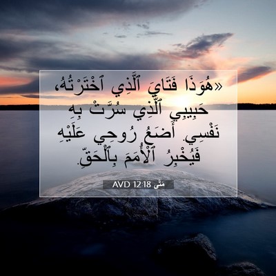 Picture 07 - مَتَّى 12:18 AVD - «هُوَذَا فَتَايَ ٱلَّذِي - Bible Verse Picture