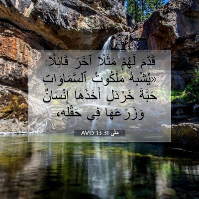Picture 07 - مَتَّى 13:31 AVD - قَدَّمَ لَهُمْ مَثَلًا - Bible Verse Picture