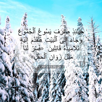 Picture 07 - مَتَّى 13:36 AVD - حِينَئِذٍ صَرَفَ يَسُوعُ - Bible Verse Picture