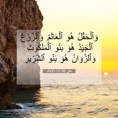 Picture 07 - مَتَّى 13:38 AVD - وَٱلْحَقْلُ هُوَ - Bible Verse Picture
