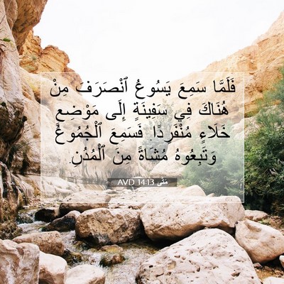 Picture 07 - مَتَّى 14:13 AVD - فَلَمَّا سَمِعَ يَسُوعُ - Bible Verse Picture