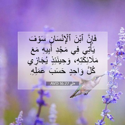 Picture 07 - مَتَّى 16:27 AVD - فَإِنَّ ٱبْنَ - Bible Verse Picture