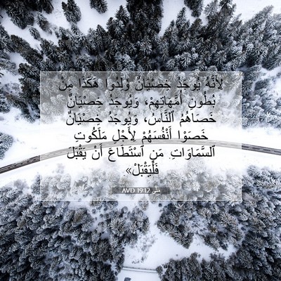Picture 07 - مَتَّى 19:12 AVD - لِأَنَّهُ يُوجَدُ - Bible Verse Picture