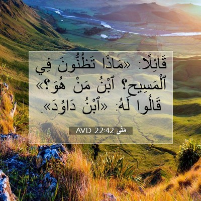 Picture 07 - مَتَّى 22:42 AVD - قَائِلًا: «مَاذَا - Bible Verse Picture