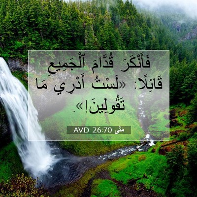 Picture 07 - مَتَّى 26:70 AVD - فَأَنْكَرَ قُدَّامَ - Bible Verse Picture