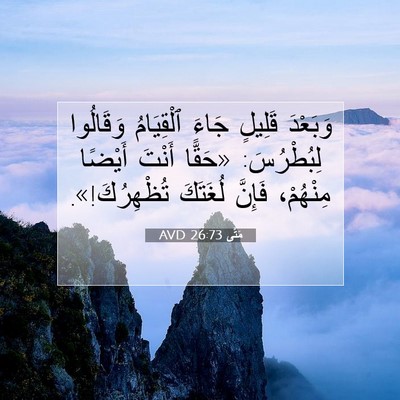 Picture 07 - مَتَّى 26:73 AVD - وَبَعْدَ قَلِيلٍ جَاءَ - Bible Verse Picture