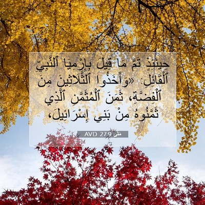Picture 07 - مَتَّى 27:9 AVD - حِينَئِذٍ تَمَّ مَا قِيلَ - Bible Verse Picture